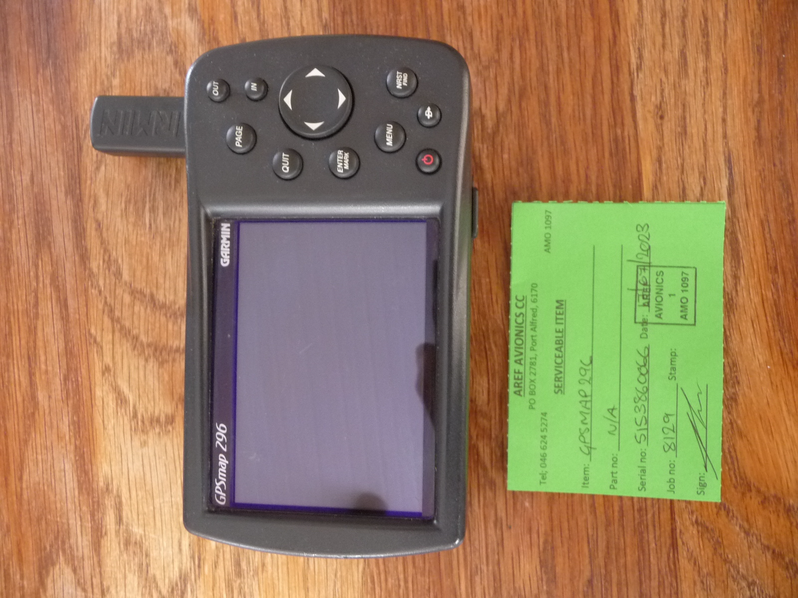 Garmin 296 GPS